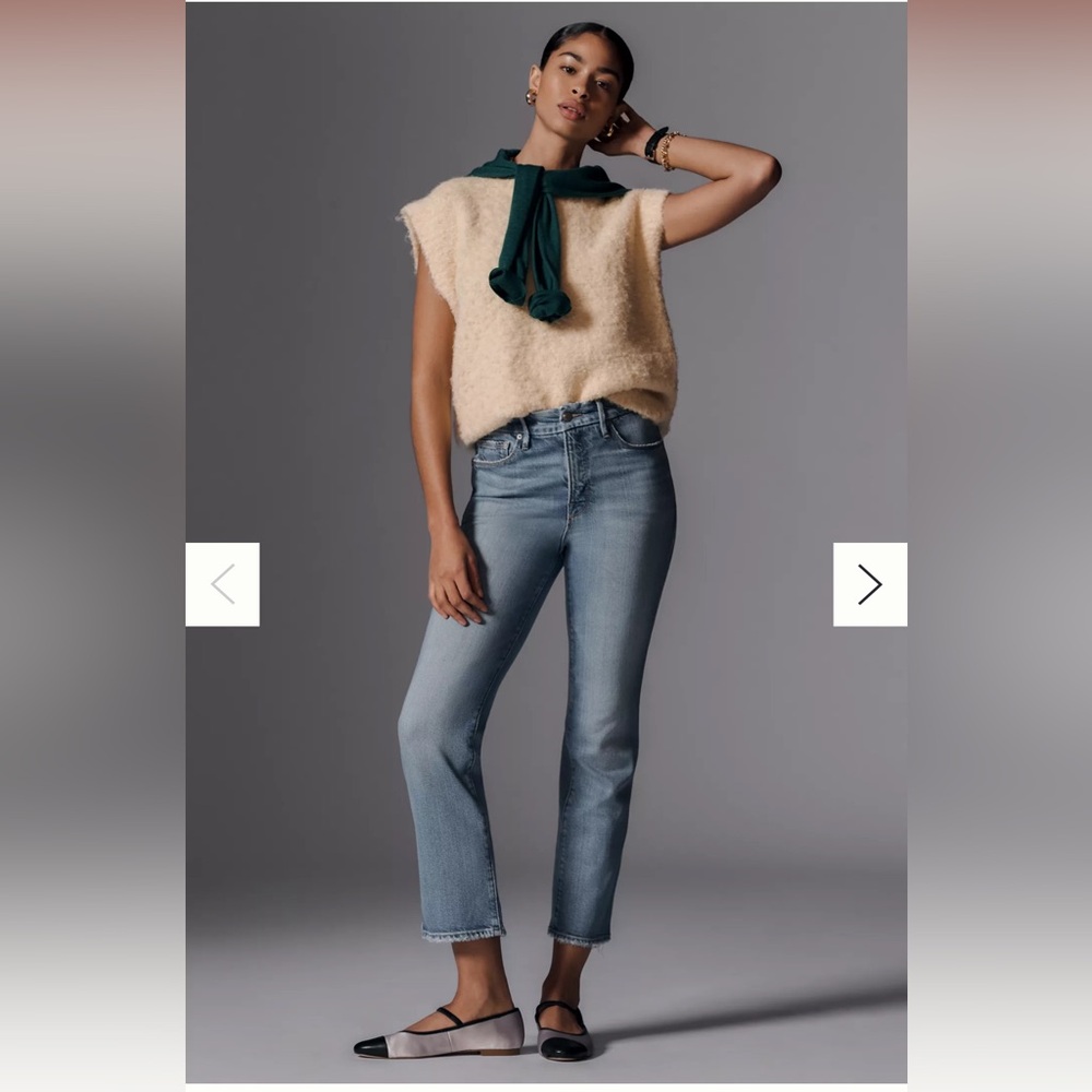 Good American Good Legs High-Rise Straight Jeans